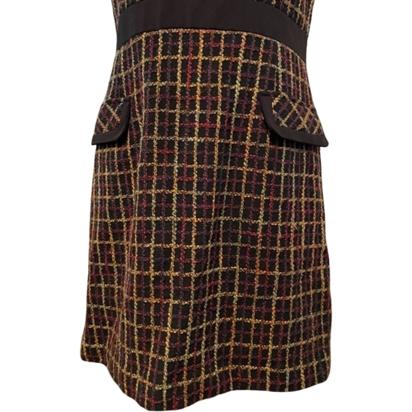 Anthropologie Slate & Willow Kristen Tweed Dress Jumper Small - Picture 6 of 13